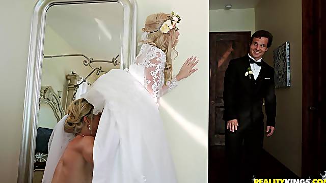 Things are steamy on the wedding day