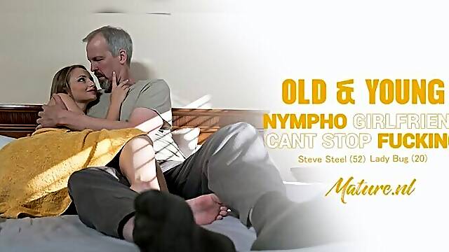 20 Year Old Nympho Lady Bug Seduces And Fucks 52 Year Old Steve Steel