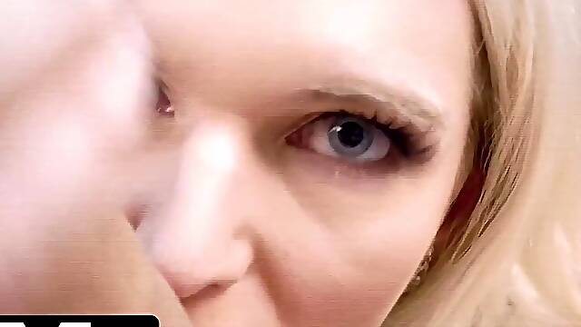 Dirty Blonde MILF Eats the Principal’s Ass and Lets Him Ram Her Pussy Hard