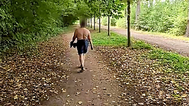 A busty milf public flashing