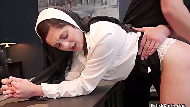 Priest Fucks Young Nun And Her Stepmom