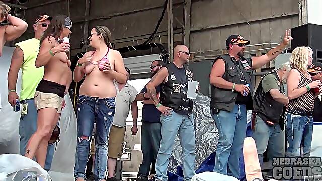 Abate Of Iowa 2015 Freedom Rally Thurday First Strip Contest Of The Weekend - NebraskaCoeds