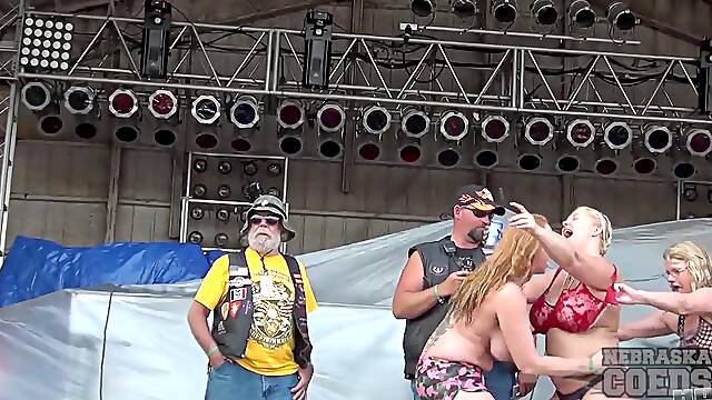 Abate Of Iowa 2015 Thursday Finalist Hot Chick Stripping Contest At The Freedom Rally - NebraskaCoeds