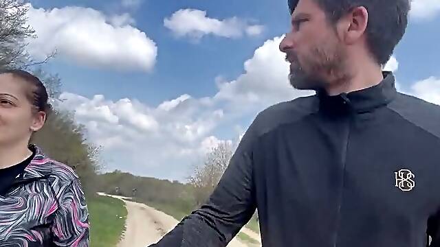 MILF Anal in the Woods - Risky Outdoor Creampie with Horny Mature Slut