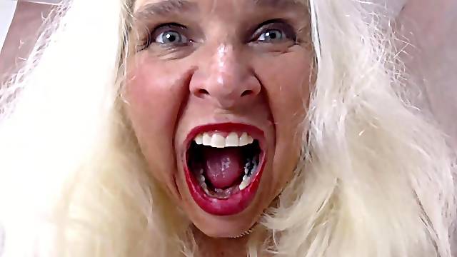 Anal blonde milf with freckles fucking her ass hole