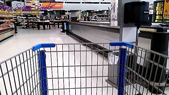 Sexy mother Id like to fuck wife driving topless and flashing butt and snatch upskirt in Walmart