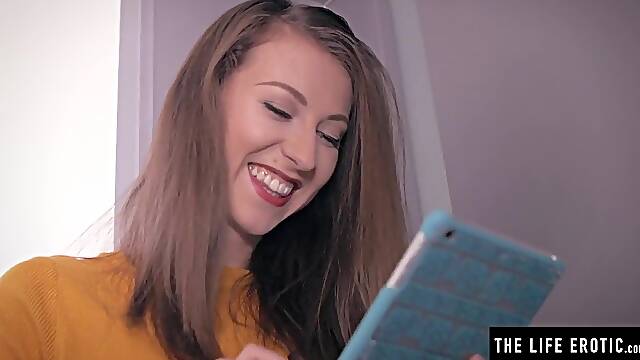 Hawt mother id like to fuck in body stocking and pants masturbates hard