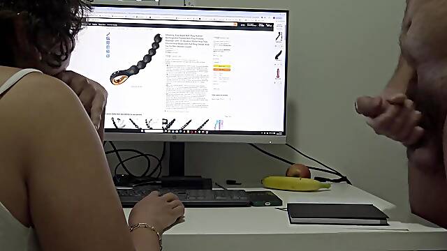 Deranged stepmother orders buttplug in front of stepson