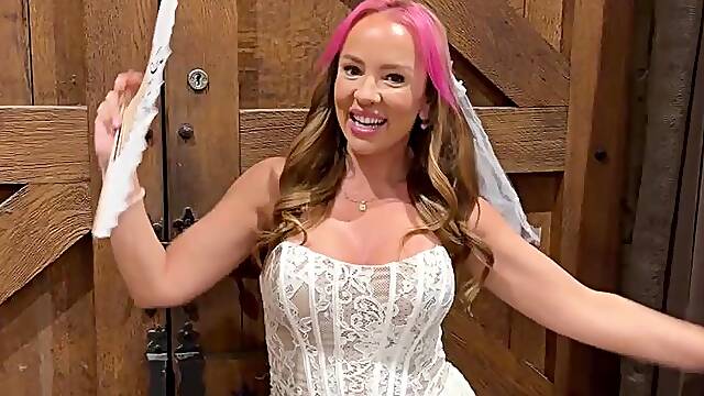 Church wedding group sex! Full vid on my links.