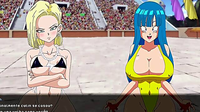 Supah slut Z Tournament #2: Android 18 gets preggie again