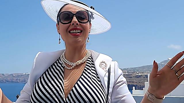 Vacation glance Santorini (safe for work)