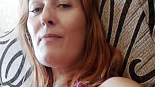Sexy lady lifted her skirt and there are no panties. hairy pubis. large labia. playing with a pussy. hot MILF takes a bath