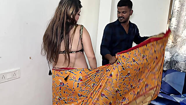 The servant saw Madam talking with her boyfriend.