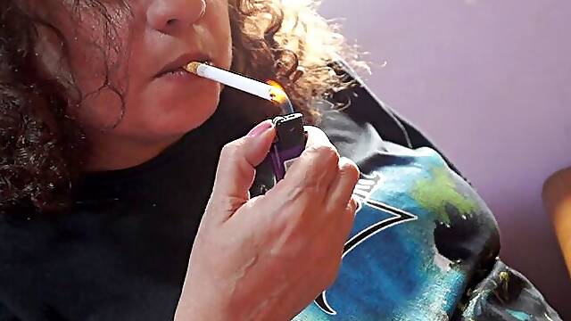 Smoking Morning Cigarette Routine with Fatty Yum Yum
