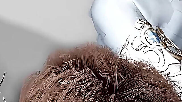 3D Super Sexy Cosplay Model Naked Wearing Sexy Dress Got Fucked