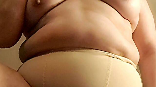 Vintage Stepmom, Showing Her Stepson Her Clothes with Her Pussy on Camera