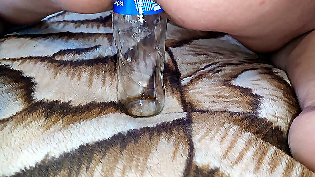 Anal Masturbation with a Bottle