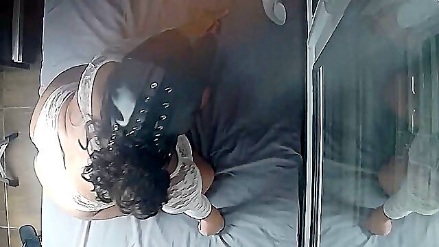 Real Cuckold Couple Masked Hotwife in Lingerie Teases Strangers on Random Webcam - Huge Ass & Anal Plug, Call Drops Before He C