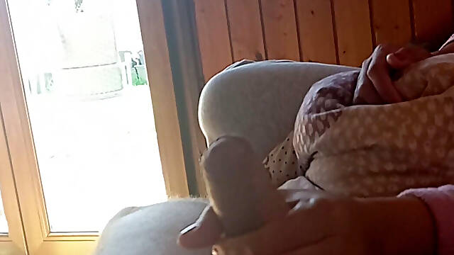 Hand Tease with Orgasm - Quick Sofa Handjob Before I Leave - Fast Stroking & Ball Play POV