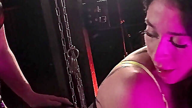 Dominates the Sub with Huge Strap